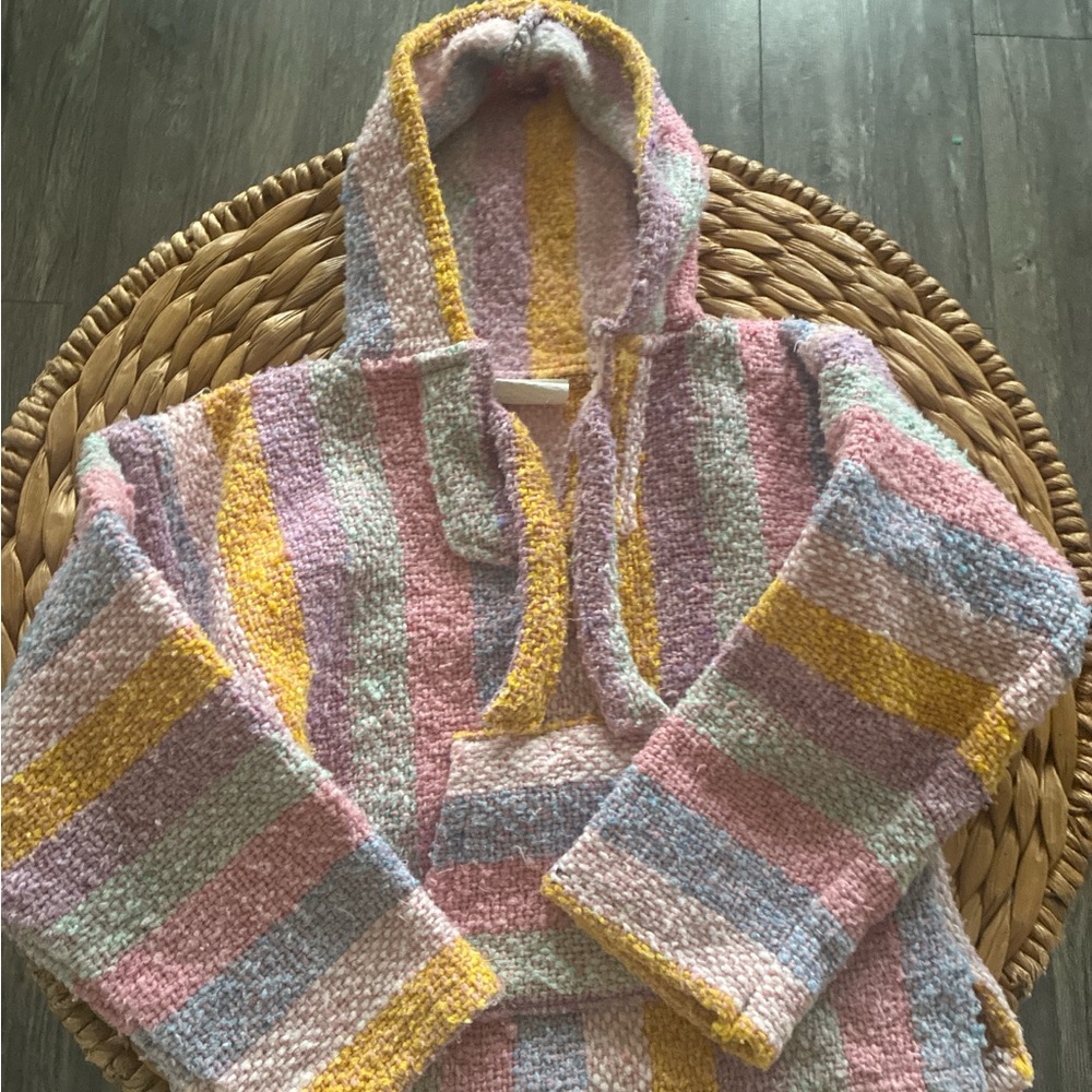 Striped Multicolor Hooded Sweater